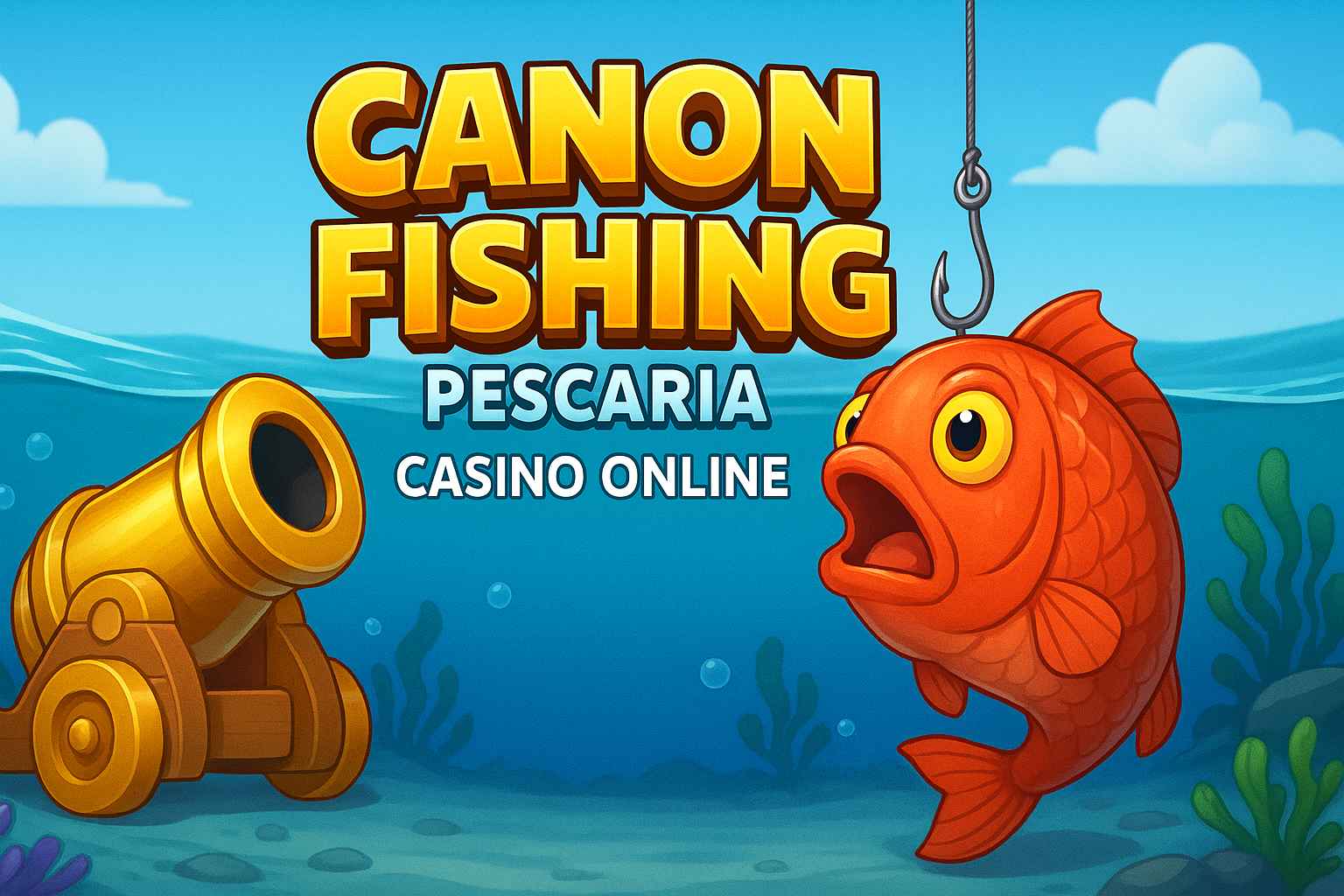 Aplicativo 356X mostrando Canon Fishing na tela de celular