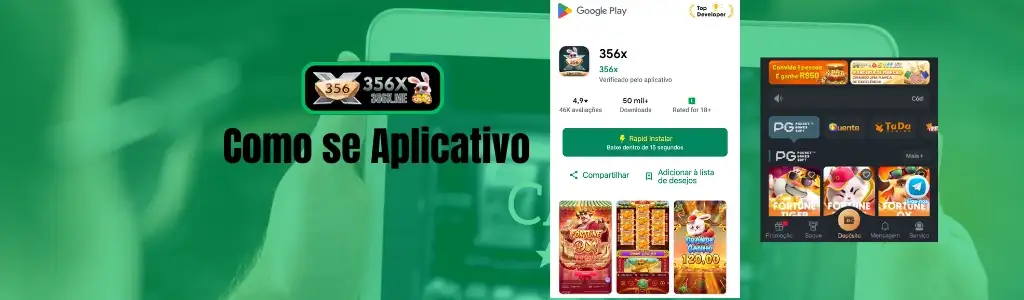 Tela do 356X App Android e iOS